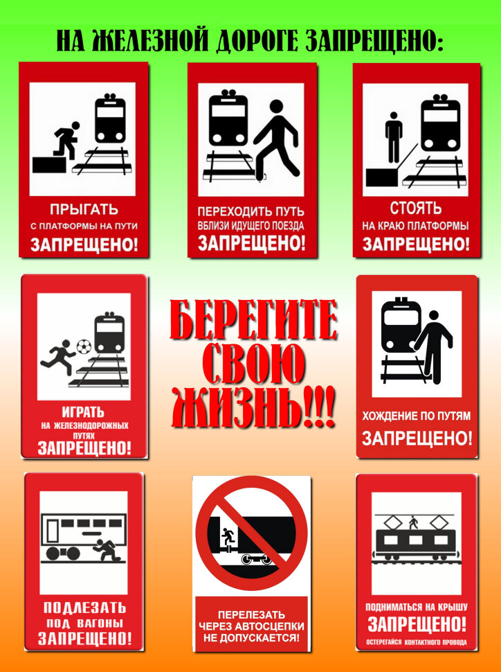 Правила поведения на железной дороге